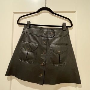 Zara leather skirt